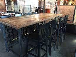 Rustic farm table with matching bench $ 0.00 select options; Reclaimed Wood Dining Top 40x96 Dining Table Restaurant Table Top Add Metal Iron Base Top Kitchen Table Restaurant Table Tops Restaurant Tables
