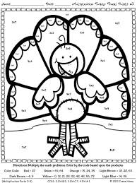 Multiplication Thanksgiving Math Coloring Math Coloring Worksheets Thanksgiving Math