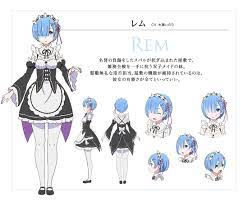 Re Zero Rem Model Sheet Anime Character Design Anime Characters Anime