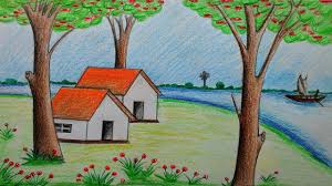 See more ideas about pictures, beautiful nature, scenery. How To Draw Beautiful Scenery With Colour Pencils Youtube