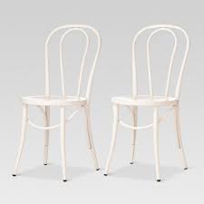 Set Of 2 Emery Metal Bistro Chair Threshold Metal Bistro Chairs Bistro Chairs Patio Furniture Sets