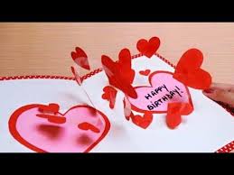 From party decor to birthday cards, everything has to be perfect. Birthday Card Pop Up From Paper And Plastic Beautiful Birthday Greeting Card Idea Diy Heart Card Birthday Card Pop Up Greeting Cards Diy Birthday Cards Diy