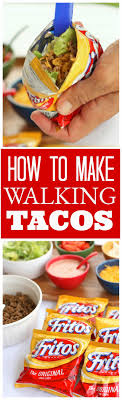 This taco bar menu will help you make 100 tacos for your guests! Walking Tacos Recipe The Girl Who Ate Everything