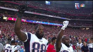 Unfortunately this is not the first time. Two Patriots Players Hold Up Fists After National Anthem