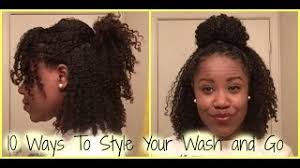 Even even though long hair can be beautiful, the designs and styles you can apply on it are quite limited. Natural Hair 10 Ways To Style Your Wash And Go Hair Mary Youtube