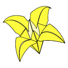 Du musst eigentlich nur alles gut glatt streichen um die blüten in ihrer form zu erhalten. Lilie Faltanleitungen Origami Kunst