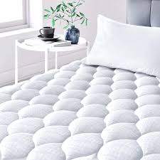 A great mattress pad can make your comfortable bed into a sleep haven! Amazon Com Mattress Pads For Queen Size Bed Cooling Cotton Queen Mattress Pad With Soft Snow Down Alternative Fill Breathable Quilted Fitted Mattress Topper With Deep Pocket Up To 21 Inches Kitchen