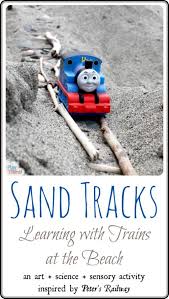 Sand Tracks Train Beach Activity Inspired By Peter S Railway Train Activities Preschool Activities Beach Activities