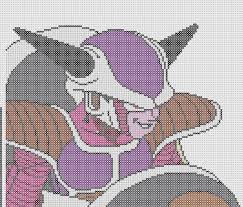 Pour Les Fans De Dragon Ball Freezer En Perles Hama Modele De Chez Plantillashama Que J Ai Refais A Ma Facon Pixel Art Anime Coloriage Pixel Art Pixel Art