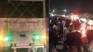 इस्कॉन मंदिर आ रही महिला को ट्रक ने कुचला, मौके पर ही हुई मौत, पुलिस ने रात  12 बजे तक के लिए बंद किया मार्ग - Lalluram
