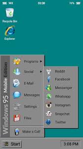Apply to any launcher that provides support . Windows 95 For Android