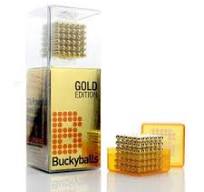 Original 5MM 216PCS Gold Buckyballs Magnetic Balls Puzzles Desktop Toys