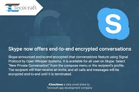 Skype Encrypted Conversion 3secnews Tecocraft Ios App Development Mobile App Development Companies App Development