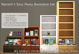 Nanashi S Easy Peasy Bookstore Set Nanashi S Sims 2 Site Sims Retail Shelving Sims 2