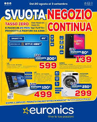 Volantino Euronics Svuota Negozio Continua Nel 2020 Volantini Negozio Tv Led