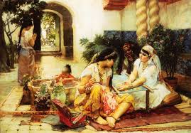 Bridgeman Painting In The Village Algeria Bridgman Painting Reproductions Classic Art