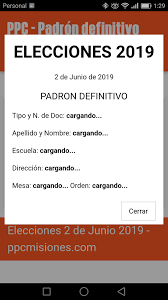 We did not find results for: Ppc Misiones Padron Definitivo 2019 For Android Apk Download