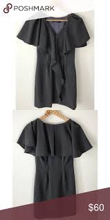 Black Halo Ruffle Dress Excellent Condition Loops For A Belt No Belt Included Black Halo Dresses Black Halo Dress Black Halo Clothes Design