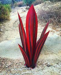 Big Red Tequilaagavesvulpturemetal Artgarden Artyard Etsy Metal Sculptures Garden Metal Yard Art Metal Tree Wall Art