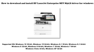 Download links are directly from our mirrors or publisher's website, hp laserjet. How To Download And Install Hp Laserjet Enterprise Mfp M527f Driver Windows 10 8 1 8 7 Vista Xp Youtube