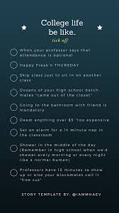 College Life Instagram Story Template