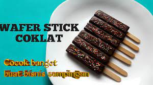 Ikuti cara membuat es krim rumahan sekaligus membuat es krim tanpa alat ini. Cara Membuat Wafer Stick Coklat Youtube