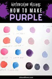Some painters mix magenta by blending red and blue. How To Mix Purple Watercolor Purple Watercolor Watercolor Mixing How To Make Purple