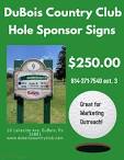 Hole Sponsors - DuBois Country Club