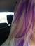 Deep Purple Blonde Hair With Purple Highlights