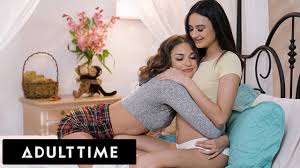 ADULT TIME - Lesbian Cuties Eliza Ibarra & Gizelle Blanco Skip Class To Eat  Each Others Pussies