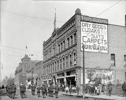 Marquette Michigan Circa 1913 Washington Street Showing Opera House Now Playing At The Pictu Michigan Travel Shorpy Historical Photos Marquette Michigan