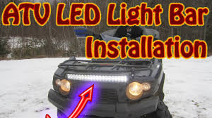 Diy How To Mount A Mictuning 22 Led Light Bar On A Kawasaki Brute Force Atv Light Bar Install Youtube