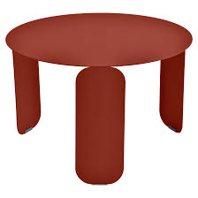 Capacité de charge du plateau en verre: Table Basse O60 Cm Bebop Fermob Table Basse En Metal