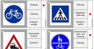 Miniklammerkarten Verkehrsschilder Pdf Verkehrserziehung Grundschule Verkehrserziehung Unterrichten