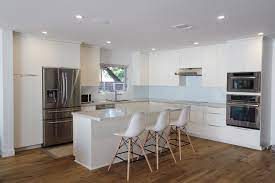 Burbank Addition Precise Home Builders Modern Kitchen Remodel All White Kitchen White Kitchen Open Concept