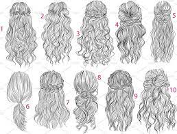 10 Long Romantic Hairstyles Girl Hair Drawing Hair Sketch Anime Hair