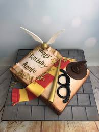 I want to have an edible image made of the book we use daily and put it on a cake shaped like a book. Harry Potter Book Cake Mel S Amazing Cakes
