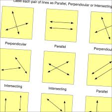 Math Worksheets Parallel Perpendicular Intersecting Geometry Worksheets Math Worksheets Free Printable Math Worksheets