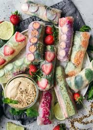 Vegane Summerrolls Mit Hirse Eine Super Magnesiumquelle Vanillacrunnch Food Lifestyle Blogger Rezept Gesunde Snacks Summerrolls Snacks