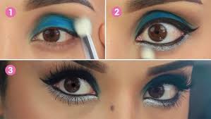 N'hésite pas a t'abonner matériel utilisé: Realisez Tres Facilement Un Sublime Maquillage Bleu Electrique