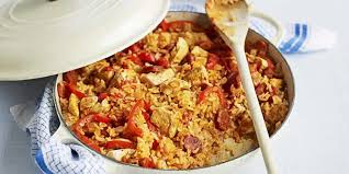Riz Au Poulet Et Legumes Recette Diner Facile A La Maison Riz Au Poulet Recette Diner Facile Poulet Legumes