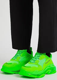 Maybe you would like to learn more about one of these? Balenciaga Triple S Neon Green Panelled Sneakers Harvey Nichols