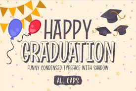 Download Happy Graduation Font By Brithostype Creative Fabrica SVG Cut Files