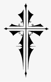 Transparent background cross with flowers clipart black and white. Cross Transparent Png Images Png Cliparts Free Download On Seekpng Page 2