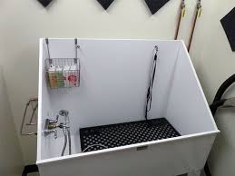 They then will have their hydrobath and blow dry, you will be sent photos of your dogs experience and your dog will have a yummy treat after their session. 40 Easy Dog Wash Station Ideas At Home Tail And Fur Dog Washing Station Diy Dog Wash Dog Bathing Station