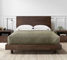 Yes, you can attach any headboard to the wall but you will need to buy mounting hardware. Cayman Platform Bed Headboard Pottery Barn