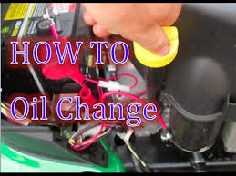 For a new snow blower or lawn mower engine, you'll also need to change the oil after the first five hours of operation. How To John Deere Oil Change Lawn Mower Oil Filter With D120 D110 D100 D125 D130 D140 Youtube