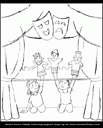 Get crafts, coloring pages, lessons, and more! Coloring Page Puppet Stage Coloring Pages For All Ages Coloring Home