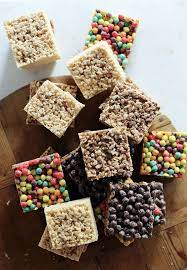 Marshmallow Cereal Bars Recipe Marshmallow Cereal Cereal Recipes Cereal Bars