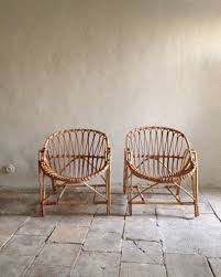 Atelier Vime Pair Of Rattan Armchairs In 2020 Rattan Armchair Bamboo Furniture Rattan Chair